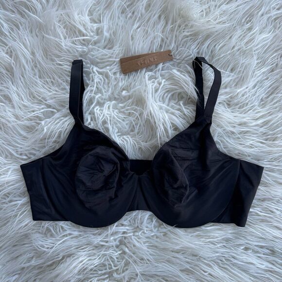 Skims Smoothing Intimates Unlined Full Coverage Bra Onyx Size 42C - Picture 2 of 8